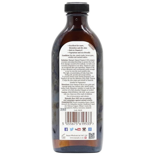 Mamado Natural Vitamin E Oil 150ml | gtworld.be 