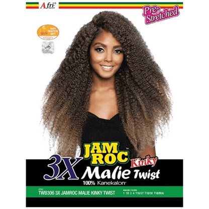 Mane Concept Health & Beauty Mane Concept Afri-Naptural 3X Jamroc Malie Kinky Kanekalon torsadé