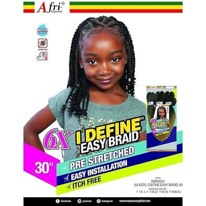 Mane Concept Health & Beauty Mane Concept Afri-Naptural 6X Kids I Define Easy Braid Cheveux synthétiques 30"