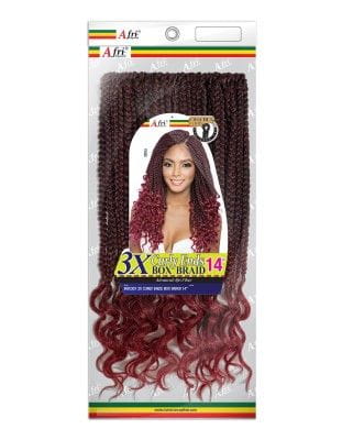 Mane Concept Mane Concept Afri-Naptural 3X Curly Ends Box Braids Cheveux synthétiques 14" / 18"