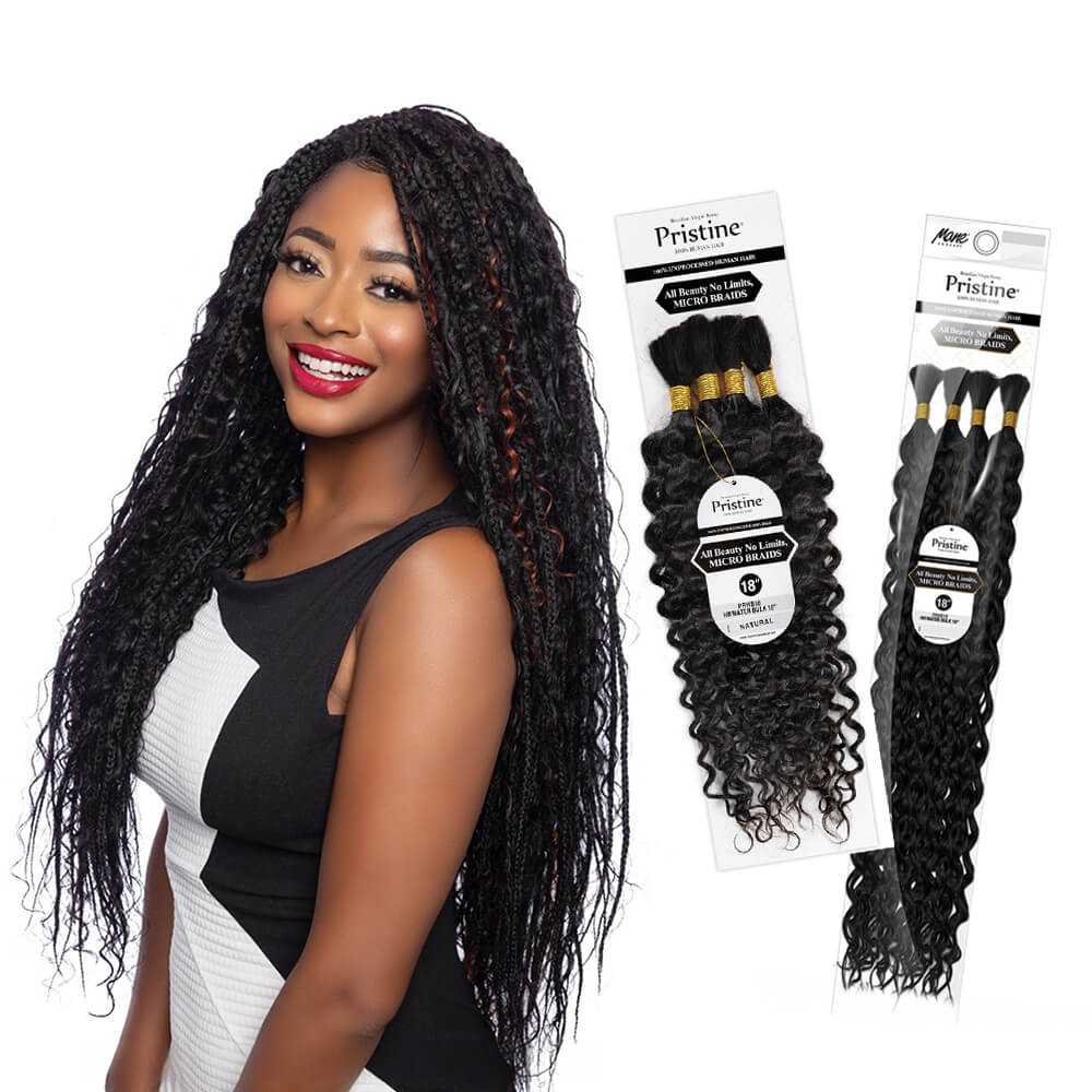 Mane Concept Mane Concept Pristine Water Bulk 100% Unprocessed Human Hair Braids 18" / 24"