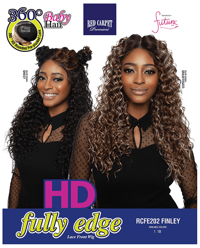 Mane Concept Mane Concept Red Carpet HD 360 Fully Edge Lace Front Futura Perücke Finley 23 _ Cheveux synthétiques