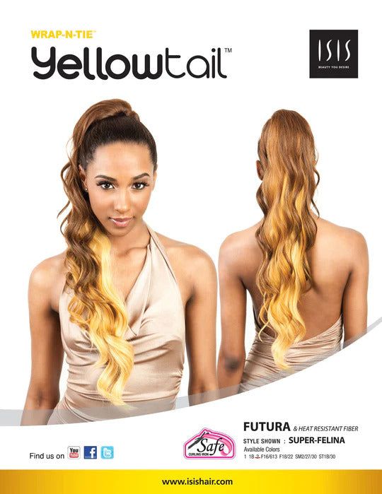 Mane Concept Mane Concept Yellowtail Ponytail Wrap-N Premium Cheveux synthétiques SUPER FELINA WNT