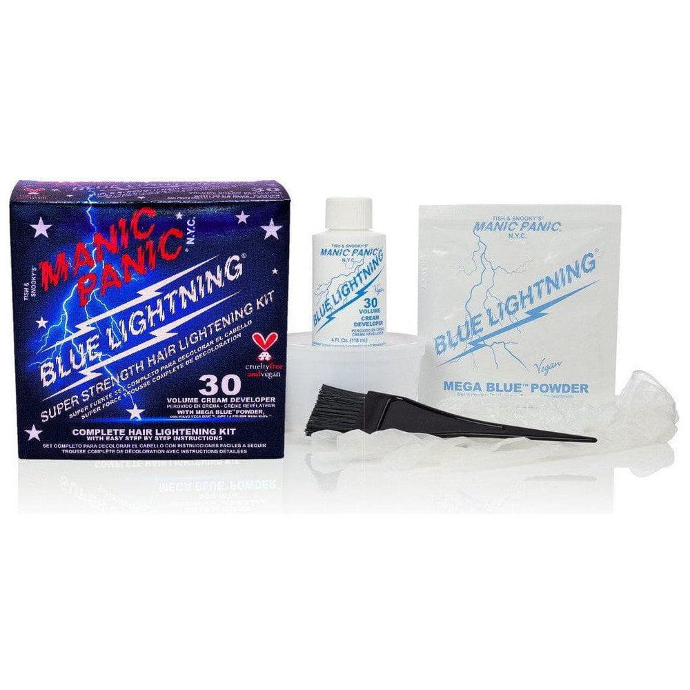 Manic Panic Health & Beauty Manic Panic Blue Lightening Bleach Kit - 30 Volume With Mega Blue Powder