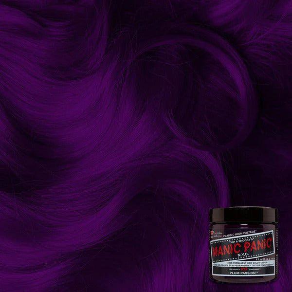 Manic Panic Health & Beauty Plum Passion Manic Panic Semi-Permanent Hair Color Cream 118ml