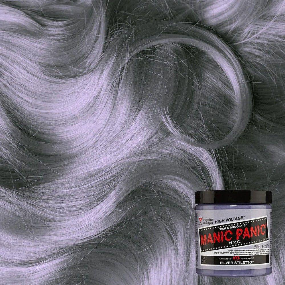 Manic Panic Health & Beauty Silver Stiletto Manic Panic Semi-Permanent Hair Color Cream 118ml