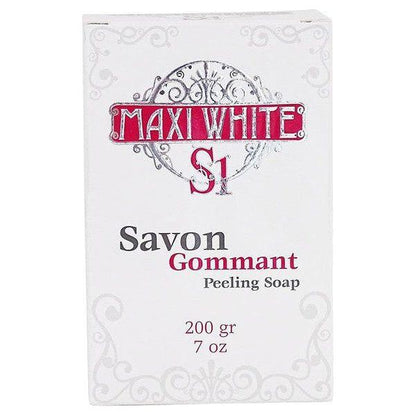 Maxi White Health & Beauty Maxi White S1 Savon Gommant Peeling Soap 200g