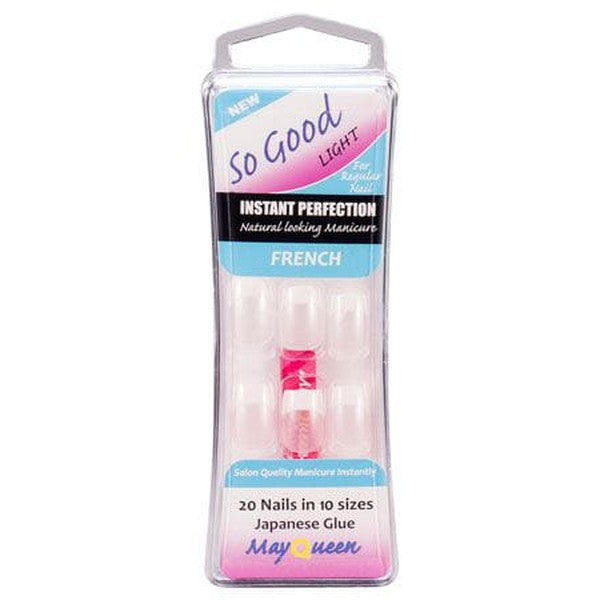 So Good Light Instant Perfection Natural Looking Manicure French 20 Nails In 10 | gtworld.be 