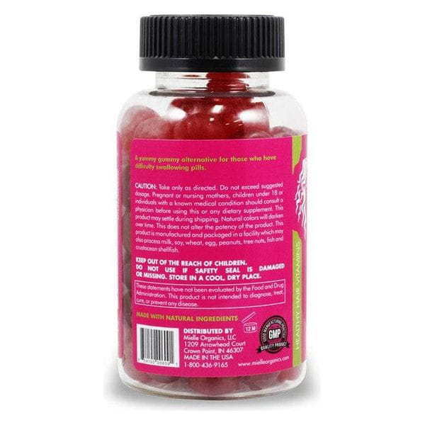 Mielle Health & Beauty Mielle Gummy Healthy Hair Adult Vitamins 60 Gummies