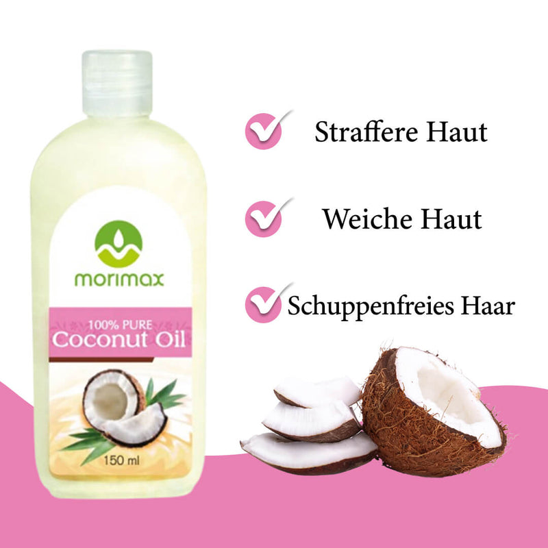 Morimax 100% Pure Coconut Oil 150ml | gtworld.be 