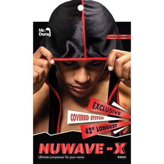 Mr.Durag Mr. Durag NuWave-X Black with Red Strippe