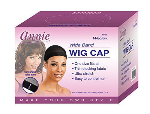 Annie Wig Cap Black 144 pcs | gtworld.be 