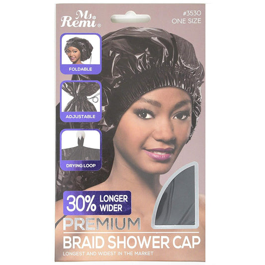 Ms.Remi Ms. Remi Max Jumbo Braid Shower Cap Black #3530