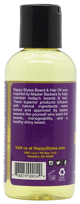 Nappy Styles Beard & Hair Oil 118ml | gtworld.be 