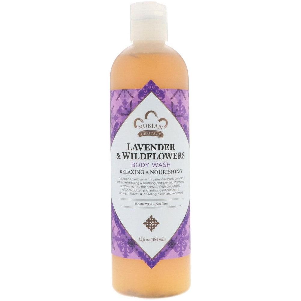 Nubian Lavender & Wildflowers Body Wash 13Oz