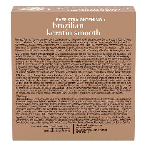 OGX OGX Brazilian Keratin Smooth Shampoo Bar 80g