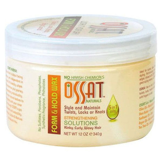 Ossat Health & Beauty Ossat Natural Form & Hold Wax 12oz