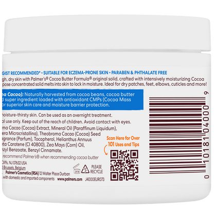 Palmer's Health & Beauty Palmer’s – Crème au Beurre de Cacao avec Vitamine E (100/200/270g)
