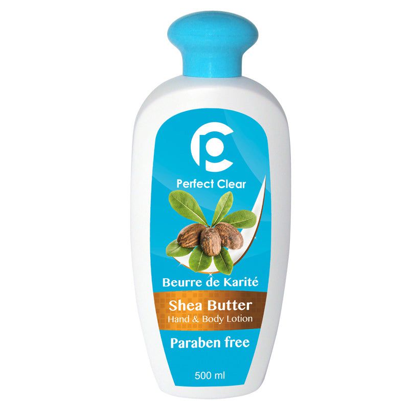 Perfect Clear Shea Butter Hand & Body Lotion, Paraben free 500ml | gtworld.be 