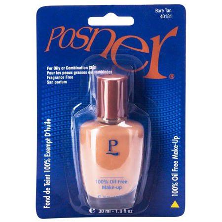 Posner Health & Beauty Posner Liq Mu O.Free BarTan 40181 Posner 100% Oil Free Makeup 30 ml