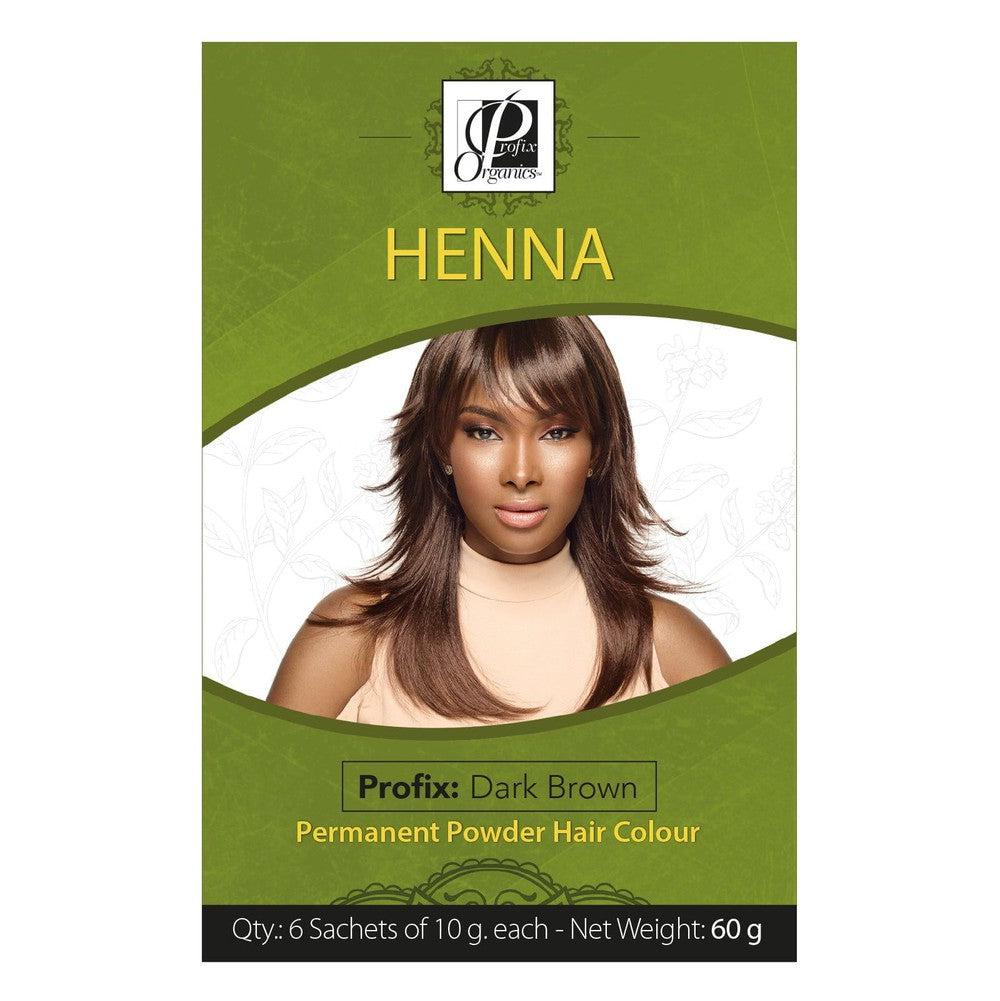 Profix Organics Henna Permanent Powder Hair Colour 60g | gtworld.be 