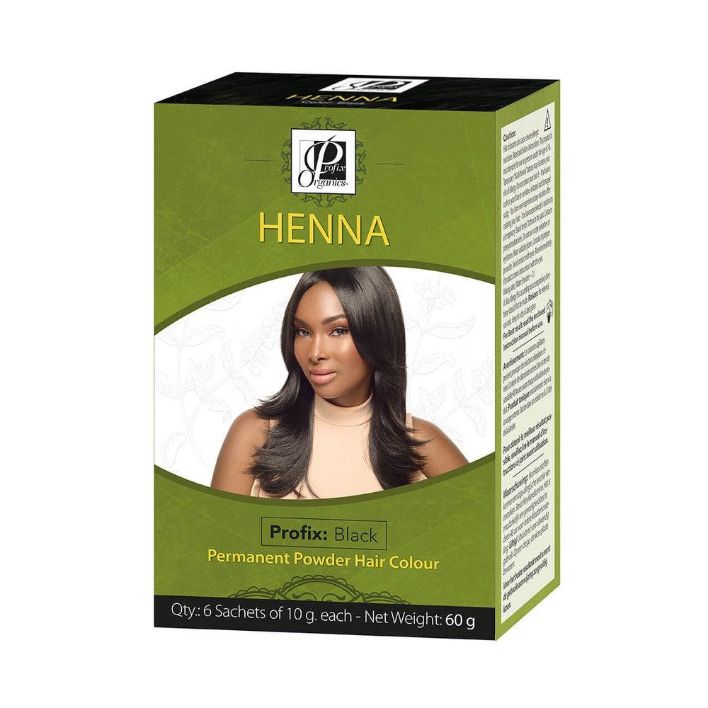 Profix Organics Henna Permanent Powder Hair Colour 60g | gtworld.be 