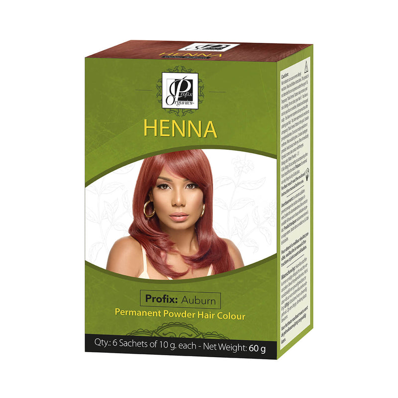 Profix Organics Henna Permanent Powder Hair Colour 60g | gtworld.be 