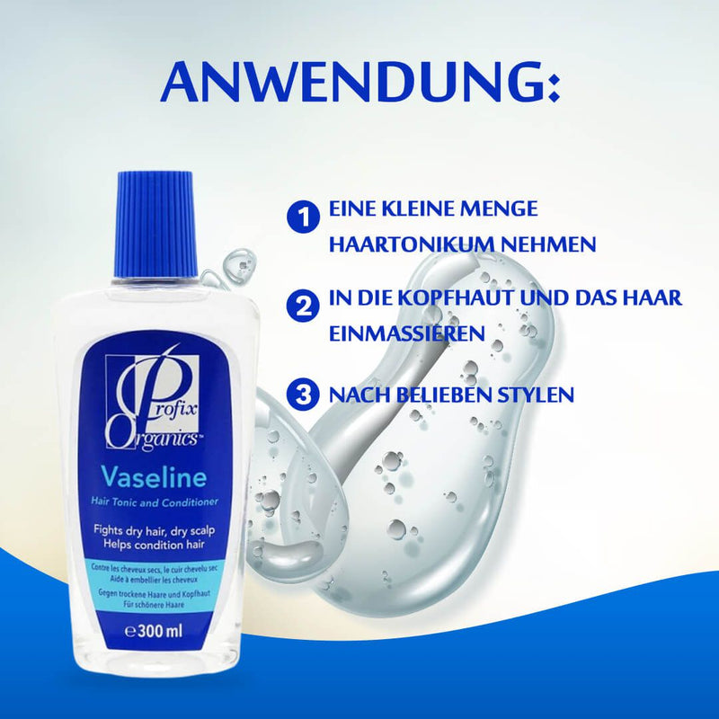 Profix Organics Vaseline Hair Tonic and Conditioner 300 ml | gtworld.be 