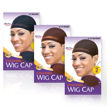 Qfitt Health & Beauty Qfitt - Bonnet de perruque en nylon (2 pièces)