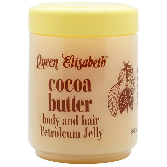 Queen Elisabeth Health & Beauty Queen Elisabeth Cocoabutter Body and Hair Petroleum Jelly 500ml