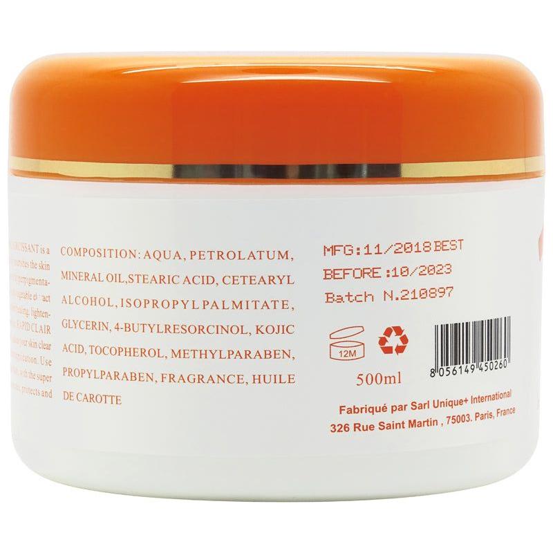 Rapid Clair Health & Beauty Rapid Clair Crème Corps Formule Avancée 500ml GT World of Beauty