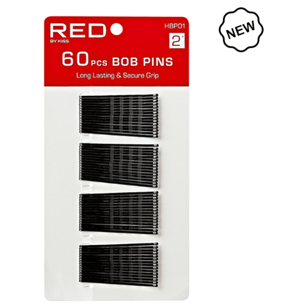 Red by Kiss Health & Beauty Red By Kiss Bob Pins 2" 60Pcs Black