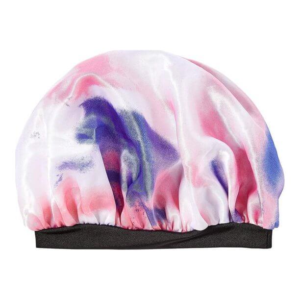 Red by Kiss Health & Beauty Red By Kiss Kids Satin Bonnet - Tie Dye Pink/Purple