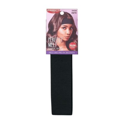 Red by Kiss Health & Beauty Red By Kiss Perfect Melt Elastic Band Velcro Fastening Non-Slip HWG07 Red By Kiss Perfect Melt Elastic Bands - Black