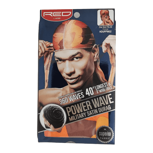 Red by Kiss Health & Beauty RED By Kiss: Power Wave Military Durag - Orange