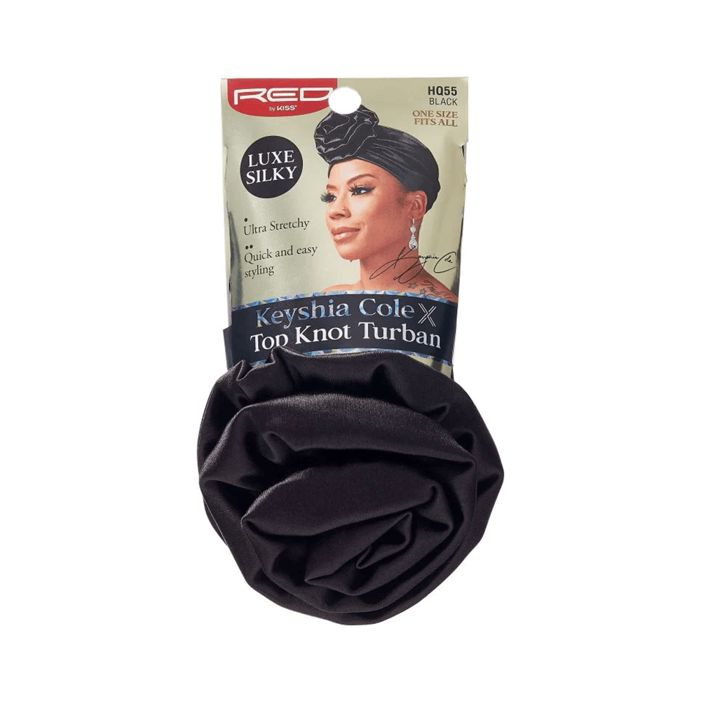 Red by Kiss Health & Beauty Red By Kiss Silky Luxe Keyshia Cole X Top Knot Turban - Black/Luxury