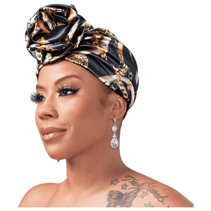 Red by Kiss Health & Beauty Red By Kiss Silky Luxe Keyshia Cole X Top Knot Turban - Black/Luxury