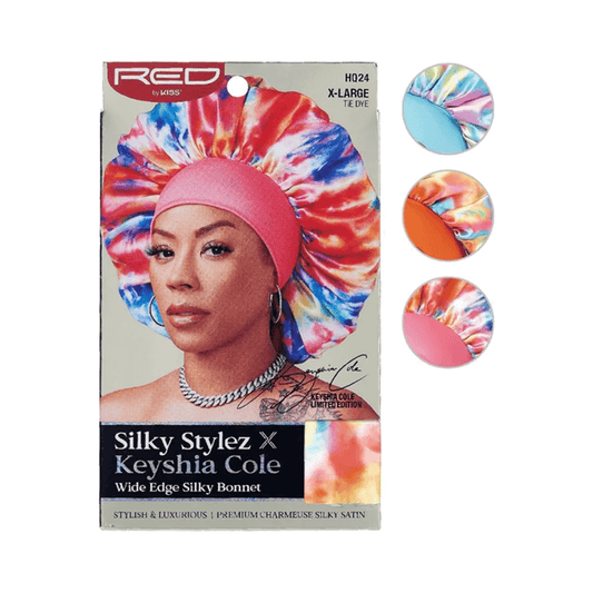 Red by Kiss Health & Beauty Red By Kiss Silky Stylez X Keyshia Cole Silky Bonnet XL Tie Dye