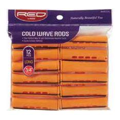 Red by Kiss Health & Beauty RED Cold Wave Rods Long 3/4" 12pc Orange Red By kiss Cold Wave Rods Long 1/4" 12pc