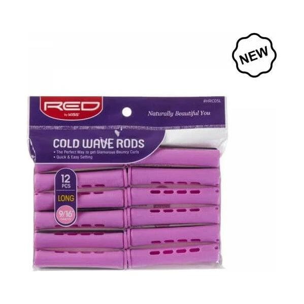 Red by Kiss Health & Beauty RED Cold Wave Rods Long 9/16" 12pc Orchid Red By kiss Cold Wave Rods Long 1/4" 12pc