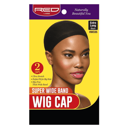 Red by Kiss Health & Beauty Super Wide Band Wig Cap 2 Pcs In Pack HWCO5 Red By Kiss Wig/Weaving Caps