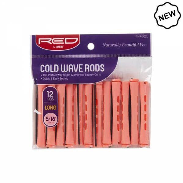 Red By kiss Cold Wave Rods  Long 1/4" 12pc  | gtworld.be 