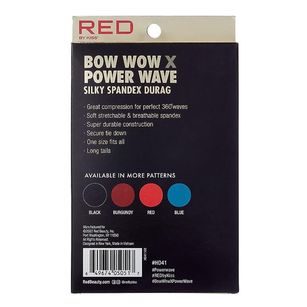 Red by Kiss Red By Kiss Bow Wow X Power Wave Silky Spandex Durag - Black