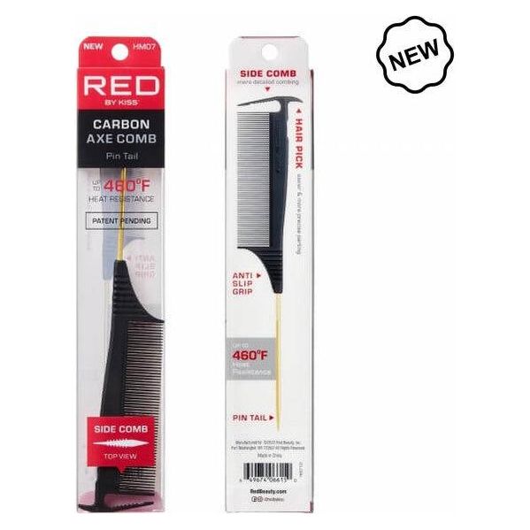 Red By Kiss Carbon Axe Pin Tail Comb