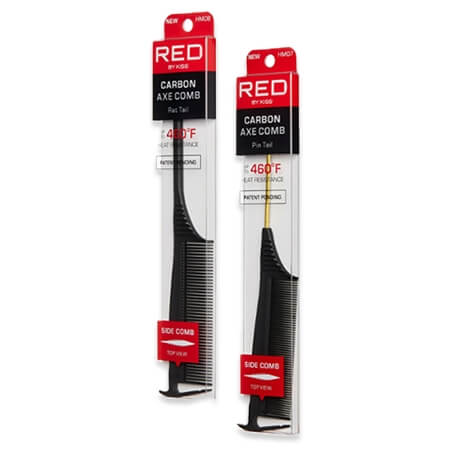 Red By Kiss Carbon Axe Pin Tail Comb | gtworld.be 