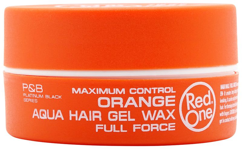 RED ONE Aqua Hair Gel Wax  Orange 150ml | gtworld.be 