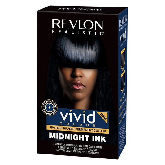 Revlon Health & Beauty Revlon Realistic Vivid Colour Protein Infused Permanent Colour Midnight Ink