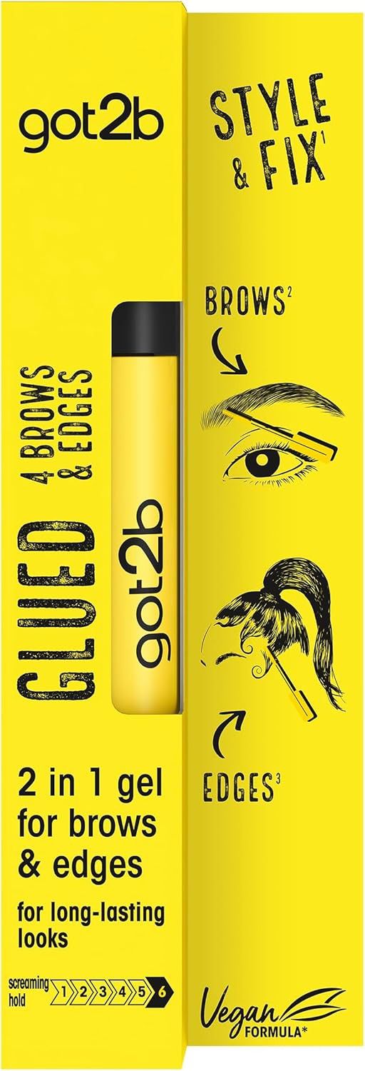 Schwarzkopf Got2B Health & Beauty Got2b Glued for Brows & Edges 2 in 1 Wand Eyebrow Gel