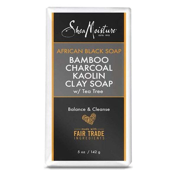 Shea Moisture Health & Beauty Shea Moisture African Black Soap Bamboo Charcoal Kaolin Clay Soap 142g