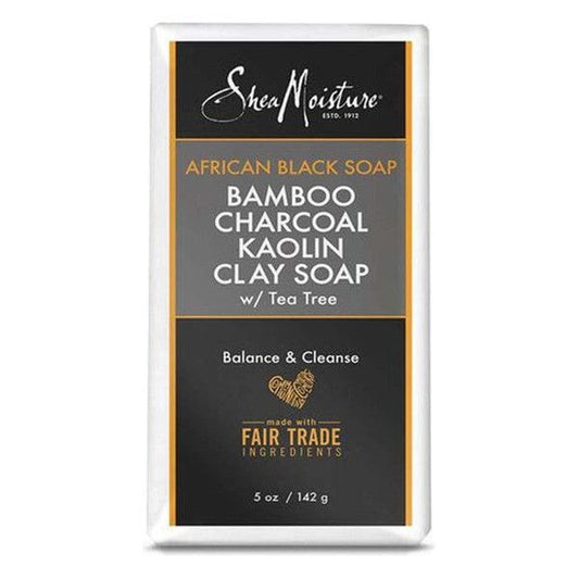 Shea Moisture Health & Beauty Shea Moisture African Black Soap Bamboo Charcoal Kaolin Clay Soap 142g